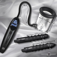 Rosebud Driller Deluxe Set Vibrating Silicone Rosebud Pump