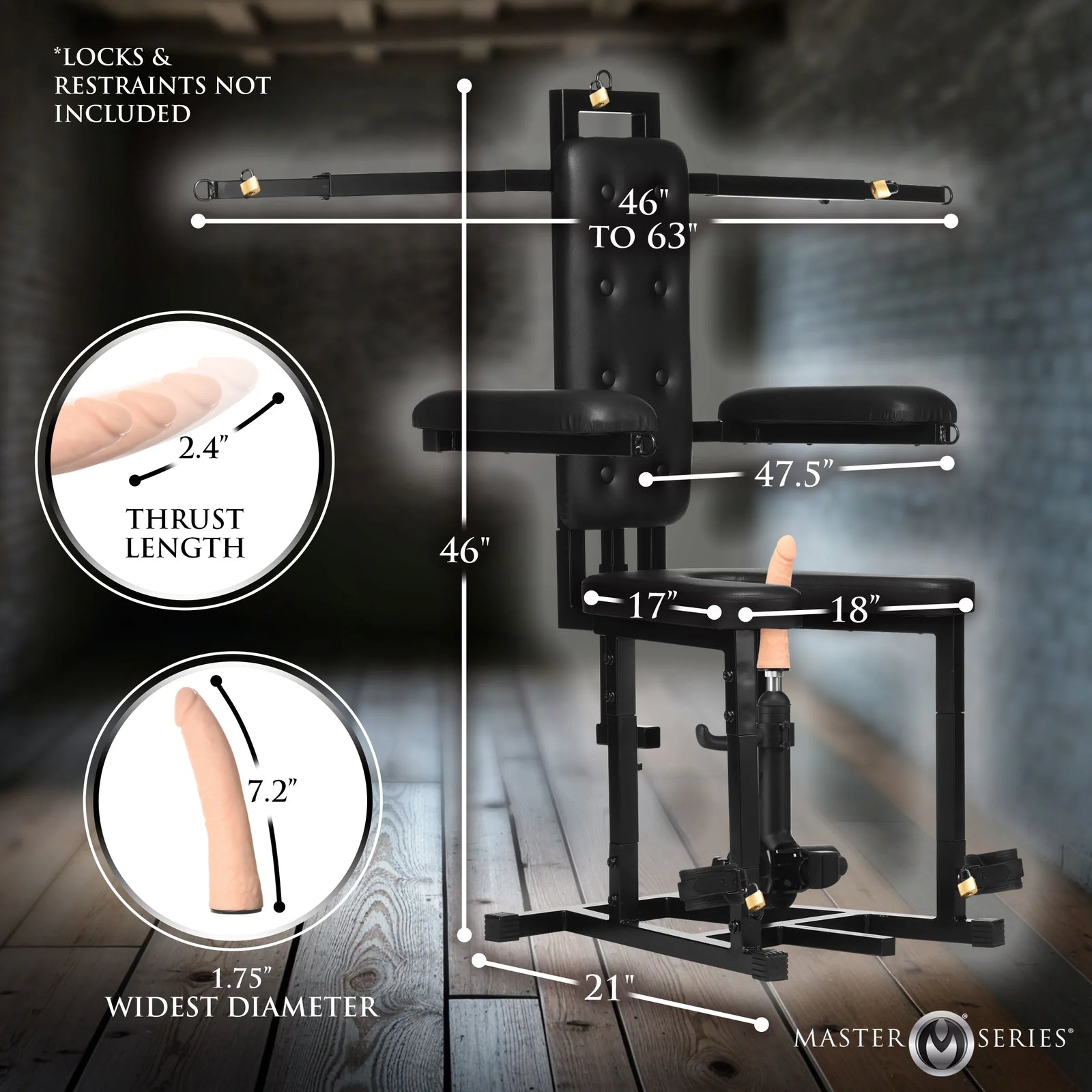 Enforcer Chair with Sex Machine