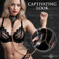 Captivate Collar with Body Chain - Black