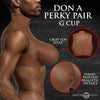 Perky Pair G-Cup Silicone Breasts - Dark