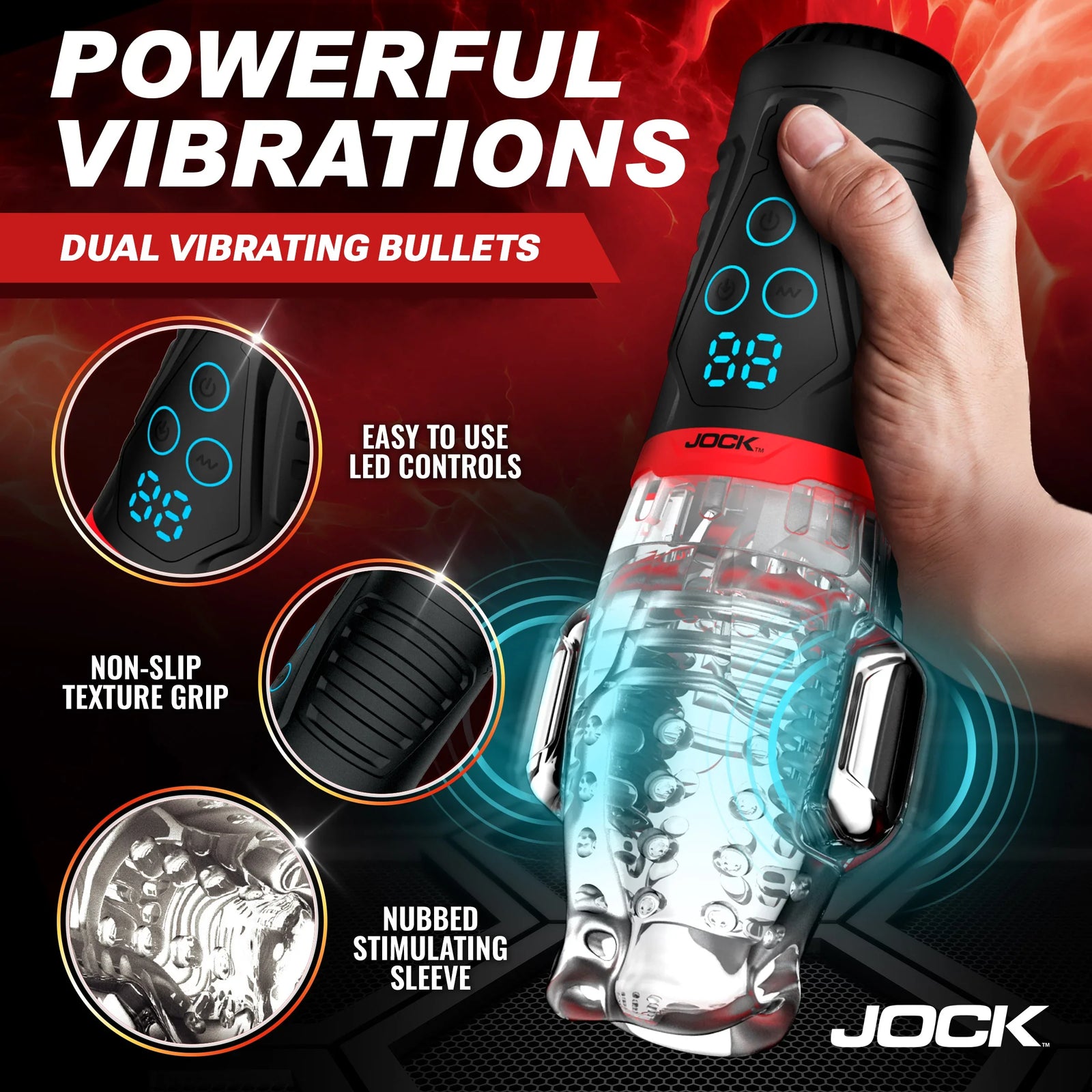 Power Suck Sucking & Vibrating Masturbator