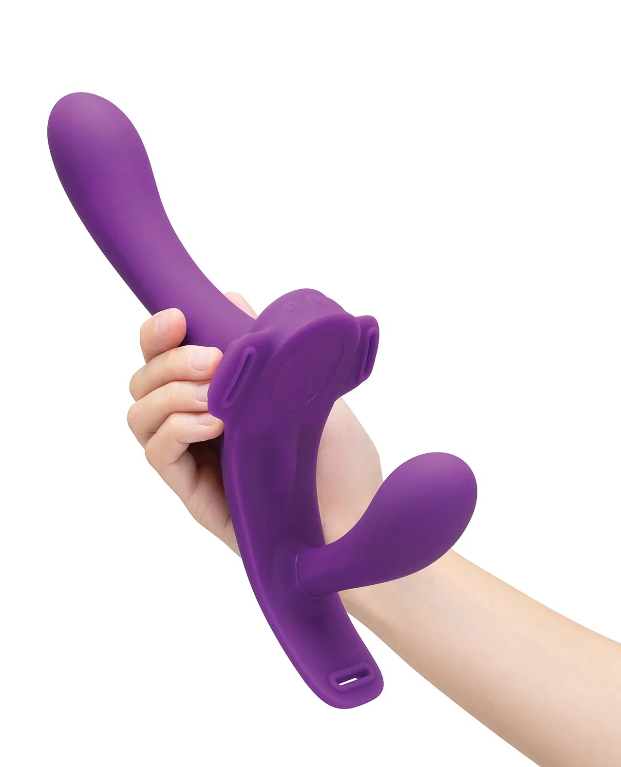 Lock-In Dual-Ended Vibrating Strap-On & Harness Set