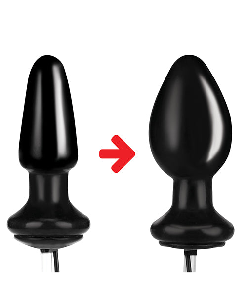 Lux Fetish 4 Inch  Inflatable Vibrating Butt Plug