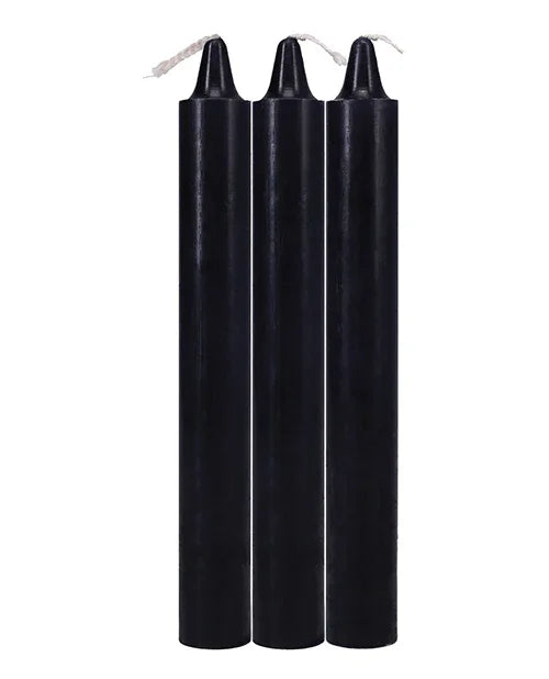 Japanese Drip Candles - Pack of 3 Black