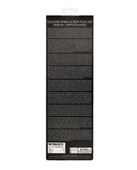 Shots Ouch Beginner Urethral Sounding Silicone Spiral Screw Plug Set - Black