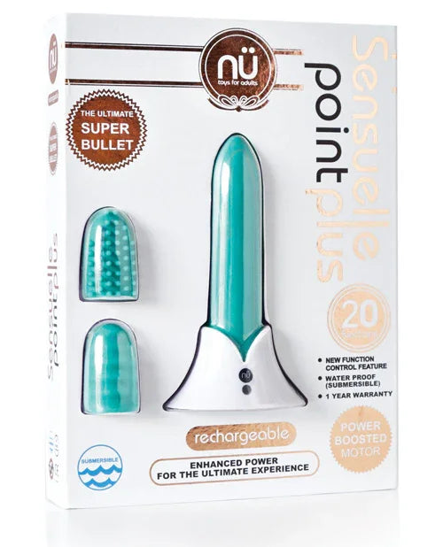 Nu Sensuelle Point Plus Rechargeable Bullet - Tiffany Blue