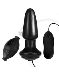 Lux Fetish 4 Inch  Inflatable Vibrating Butt Plug