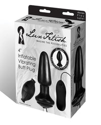 Lux Fetish 4 Inch  Inflatable Vibrating Butt Plug