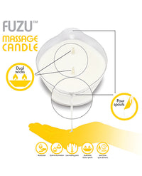 Fuzu Massage Candle - 4 oz Fiji Dates & Lemon Peel