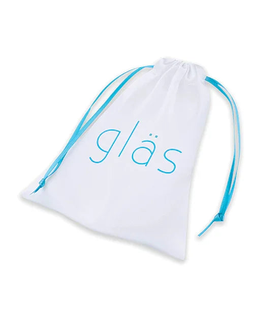 Glas 4 & Rechargeable Vibrating Dotted G Spot/P Spot Plug - Blue