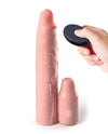 Fantasy X-tensions Elite Sleeve Vibrating 3 Inch Plug w/Remote - Light