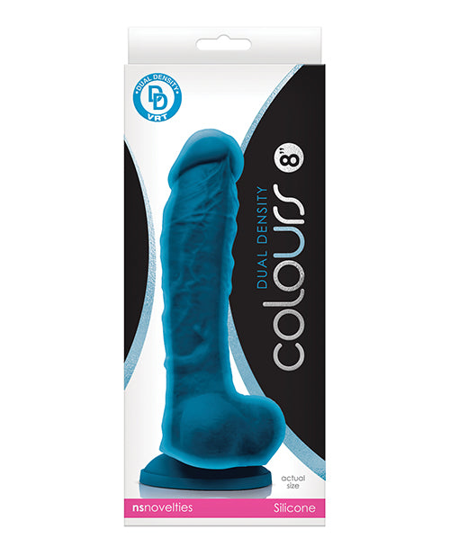 Colours Dual Density 8; Dildo - Blue