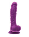 Colours Dual Density 8; Dildo - Purple
