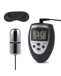 Lux Fetish Electro Sex Shock Bullet w/Remote and Blindfold