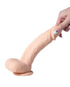 Paxton App Controlled Realistic 7.5; Thrusting Dildo Vibrator - Ivory