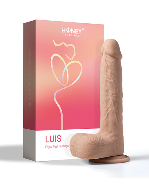 Luis App Controlled Realistic Thrusting Dildo Vibrator w/Clit Licker - Ivory
