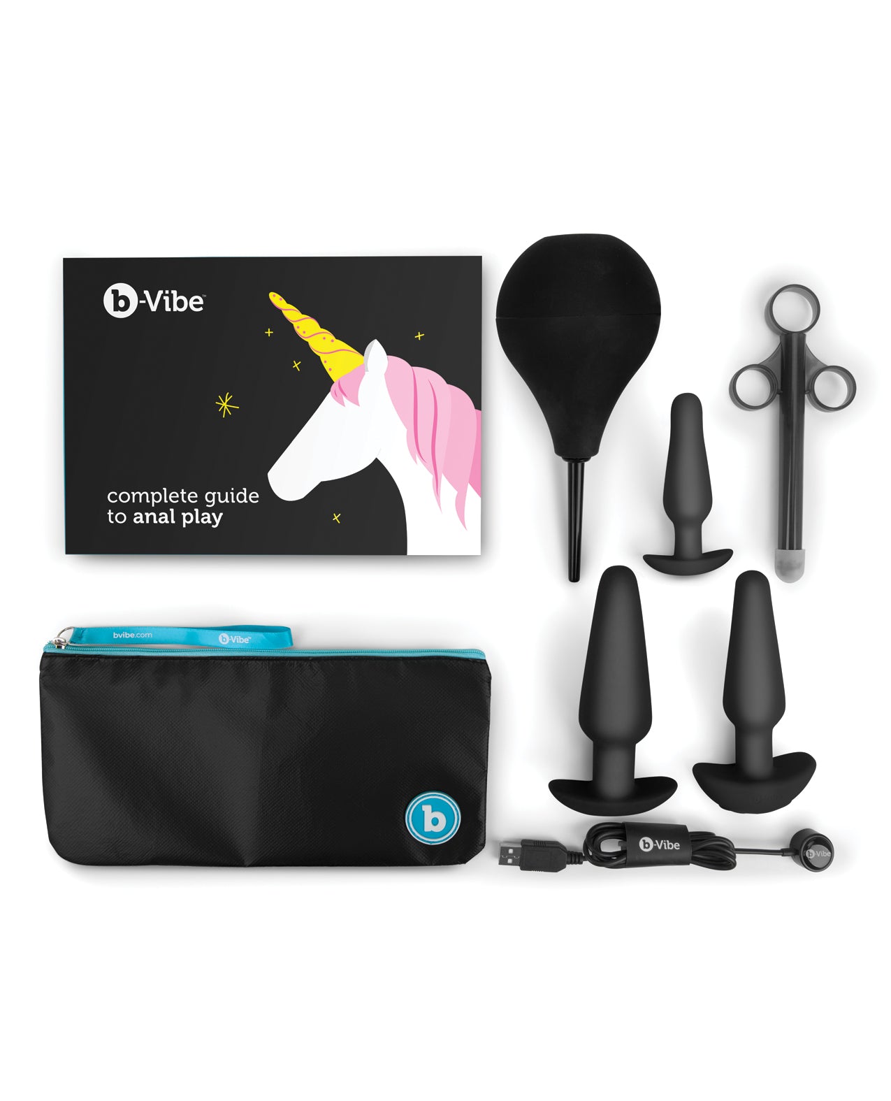 b-Vibe Anal Education Set - Black