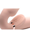 Strap U 10x Swirl Ergo-Fit Inflatable & Vibrating Strapless Strap On - Ivory