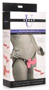 28X Double Diva 1.5 Inch Double Dildo with Harness and Remote Control - Pink